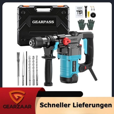 1500W Bohrmaschine Schlagbohrer Bohrer 220 V Zubehör Mit Koffer mit Meißeln