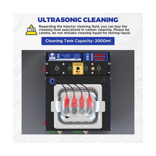 MRCARTOOL V308 Fuel Injector Cleaner Machine with Pulse Ultrasonic ...