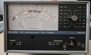 Philips PM 2554 AC millivoltmeter 2Hz 12MHz