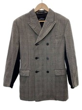 tricot COMME des GARCONS Tailored Jacket -/Wool/GRY/Check/TJ-050140