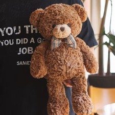 Soft Brown Plush Teddy Bear 21.6in Stuffed Animal Toy Cuddly Friend