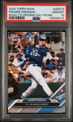 2024 TOPPS NOW ROAD TO OPENING DAY PEARL #OD273 FREDDIE FREEMAN 5/199 PSA 10