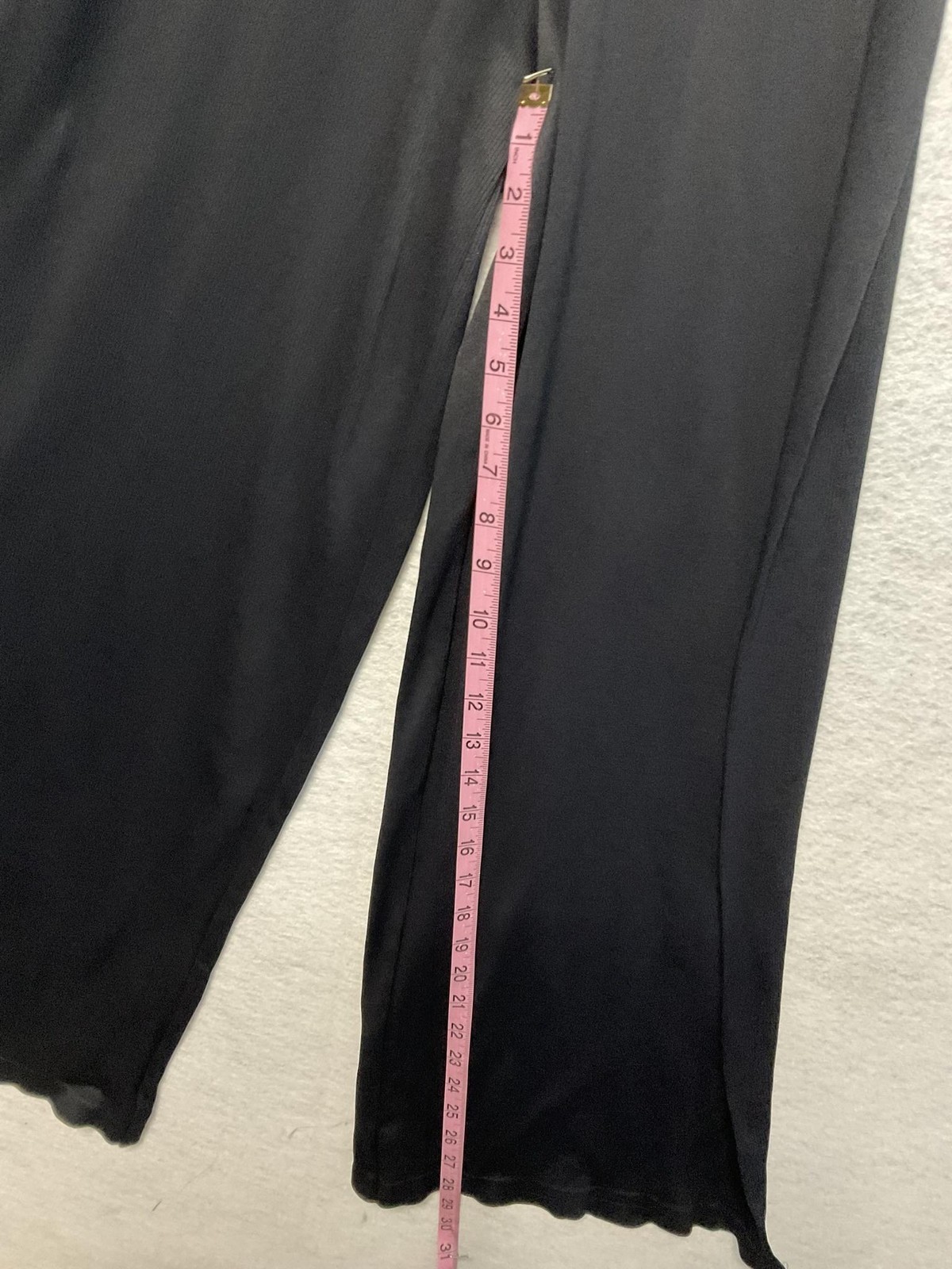 OQQ Jumpsuit Womens Small Black Long Sleeve Wide Leg Stretchy One Piece Romper