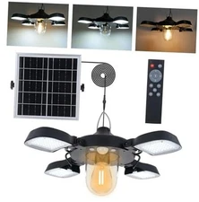 Solar Powered Pendant Lamp, 192LEDs Solar Outdoor Shed Light, Motion Sensor 5 