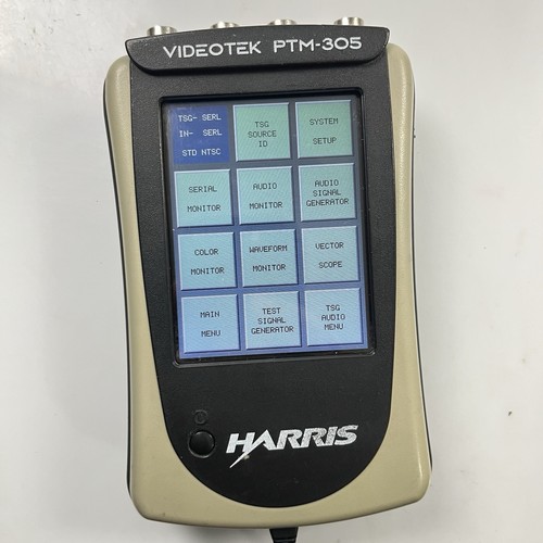 Harris Videotek PTM-305 Battery Powered TSG/Scope with Power Supply
