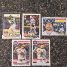 2023 Shea Langeliers Rookie Card Lot (5) Oakland Athletics Blue Topps + more
