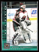 Manny Fernandez 2001-02 In The Game Be a Player Chicago Sun-Times /10 #214