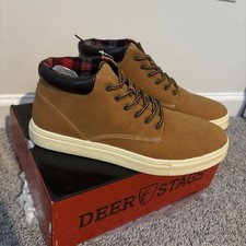 Deer Stags Warren Mens size 8.5 Dark Wheat Brown Work Boots