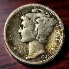 1925-S Mercury Dime 90% U.S. Silver Coin 10c KM# 140 Lot C12-146 Low Mintage