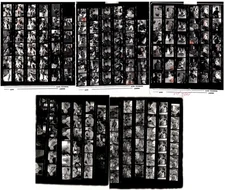 5 Vintage HOLLYWOOD CONTACT SHEETS Unknown Movie
