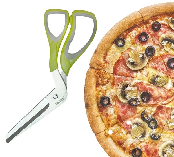 Xl Pizzaschere Ib 27 Cm KüChenschere Pizzaheber Pizzaschneider Pizzateiler-image