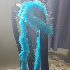 Blue Feather Boa Burlesque Costume Accessory Adult Unisex One Size Feather