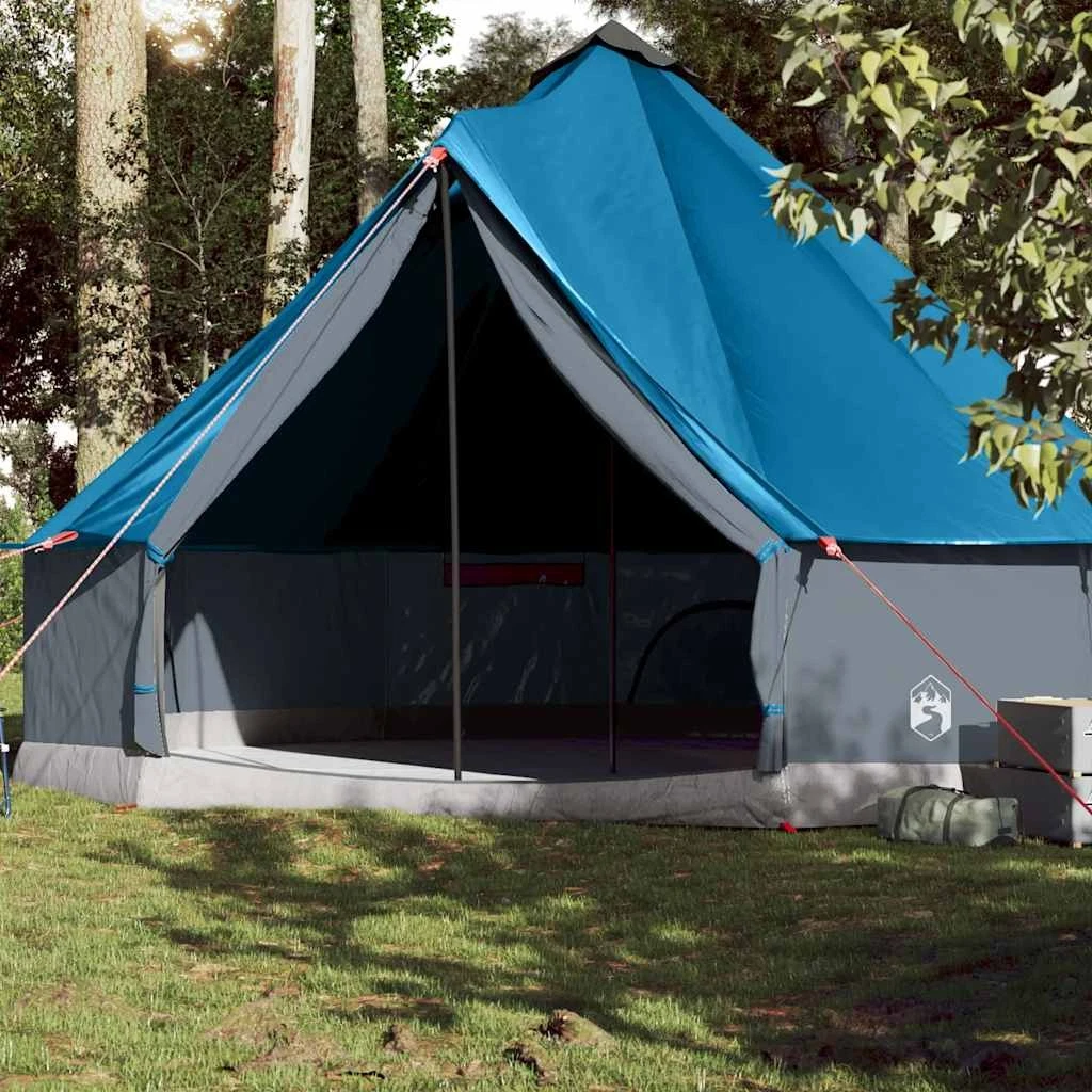 Family Teepee Tent 10 Person Waterproof Blue