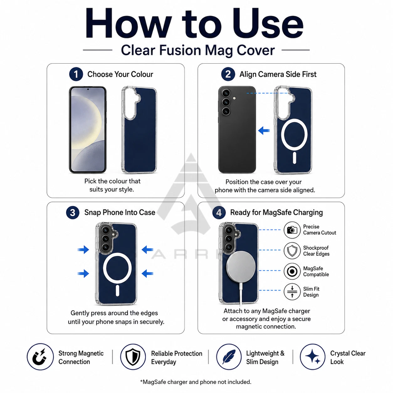 Clear Fusion MagSafe Samsung Galaxy case image 5