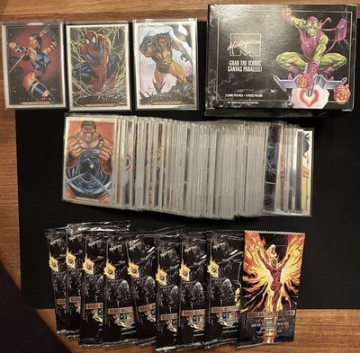 2024 Marvel Masterpieces  92 Platinum Complete Set 1-100 Plus 2 Error Cards