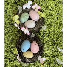 Set of 2 adorable easter nest