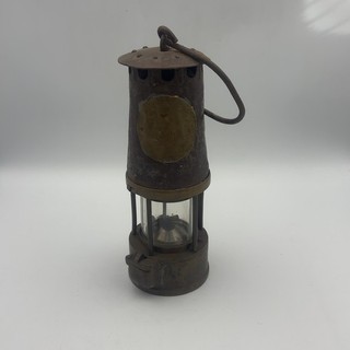 Vintage große Bergmann Sicherheitslampe Nr. 511 Britische Zechen Laterne 23 cm
