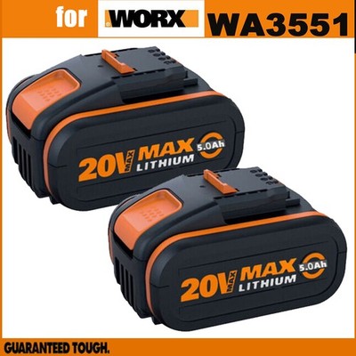 2X 5500mAh Akku Für Worx 20 V MAX WA3551.1,WA3572,WA3553 Batterie WG169 WG549