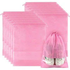 12 Pack Shoe Bags for Travel Large Travel Shoe Bags for Packing with Clear Wi...