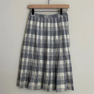 Vintage Pendleton Schottenkaro Wolle Plissee wadenlanger Rock - Bild 1 von 4