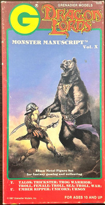 Grenadier - Vintage D&D 1986 Dragon Lords Monster Manuscript X 1510 - PAINTED!