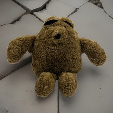 Vintage Musical Teddy Bear Plush Brown 14in Stuffed Animal Works No Tag