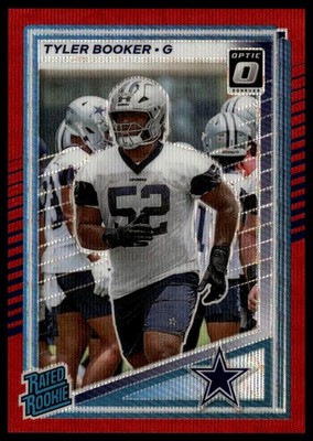 2025 Donruss #354 Tyler Booker Optic Rated Rookies Preview Red Power