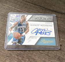 2015-16 Panini Prestige Stars of the NBA Alonzo Mourning Autograph /25 Hornets