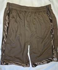Pro Club Heavyweight Basketball Mesh Brown Relaxed Athletic Shorts Mens Size 4XL
