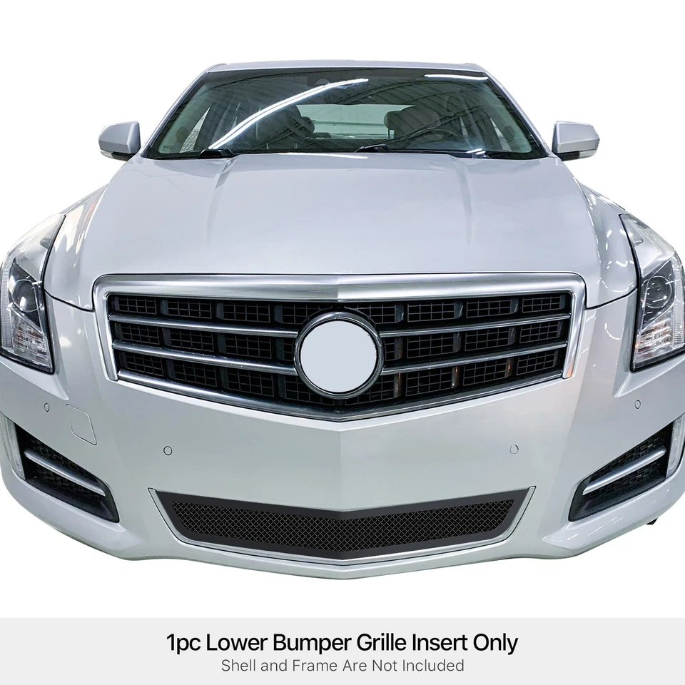 Подходит для Cadillac ATS 2013-2014 годов выпуска черная сетчатая решетка нижнего бампера из нержавеющей стали - Изображение 3 из 4