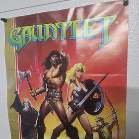 Gauntlet - Poster Only - Nintendo NES - Foldable Promo Insert - New - Vintage 