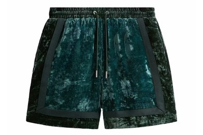 Kith & Kin Crushed Velvet Keon Mens Shorts Size L
