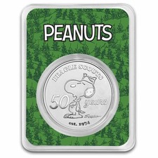 Peanuts® Beagle Scouts 50th Anniversary 1 oz Silver in TEP 92.54 per troy oz