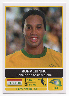 131 Ronaldinho Panini Copa America Argentina 2011 Sticker | eBay