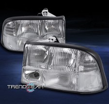 98-04 GMC SONOMA/01 JIMMY PICKUP TRUCK CRYSTAL HEADLIGHT LAMP CHROME CLEAR LENS