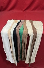 MIXED LOT OF ASSORTED PANTYHOSE SIZE VARIES - 10 Pair Of PH Various Brands/Size
