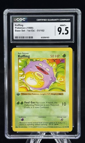 Koffing (1st Edition) graded CGC 9.5 for sale on eBay