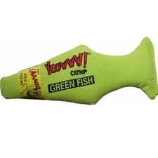 YEOWWW Catnip Green Fish Pure Organic Leaf and Flowertop Cat and Kitten Toy