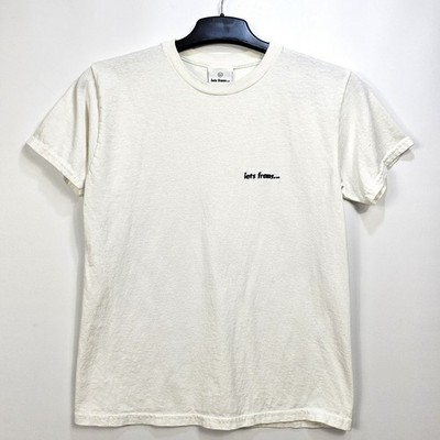 iets frans... Logo T Shirt Ecru Off White Kurzarm Baumwolle XS S