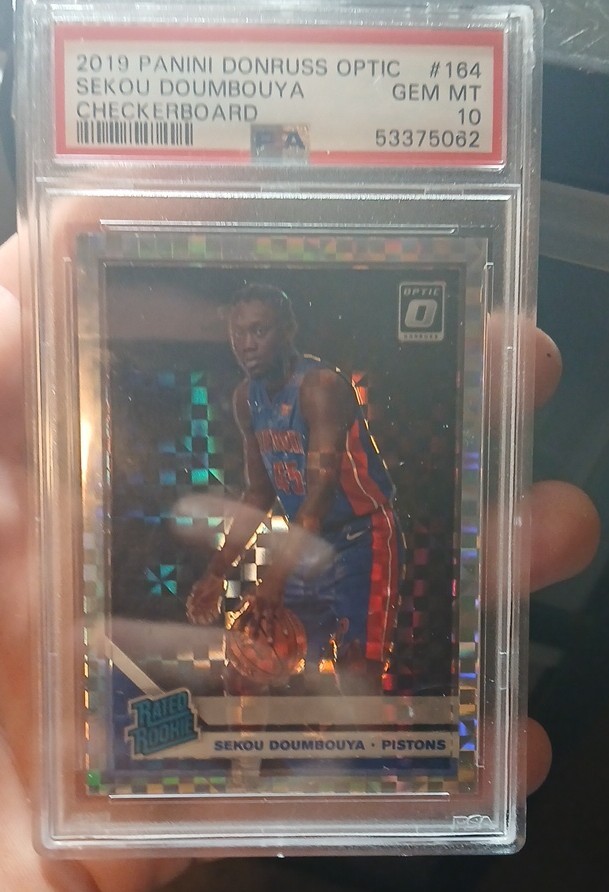 2019-20 Panini Donruss Optic - Sekou Doumbouya #164 Checkerboard Prizm (RC)