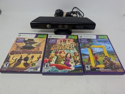 Microsoft Xbox 360 KINECT SENSOR Bundle - Tested & Working, w/ 3 Kinect Games