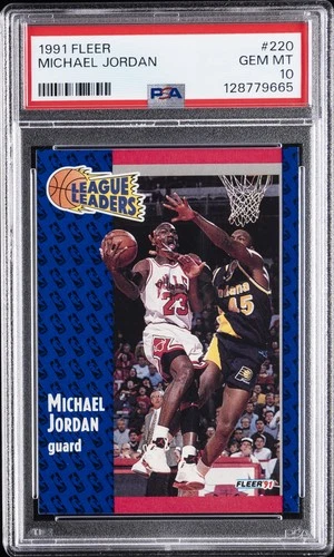 1991 FLEER #220 MICHAEL JORDAN PSA 10