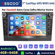 7' Carplay For Vauxhall Corsa C Astra Zafira Car Stereo Radio GPS BT Android 14