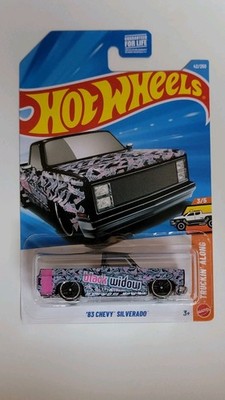 2025 Hot Wheels 1:64 - 83 Chevy Silverado - Truckin' Along - Black Widow
