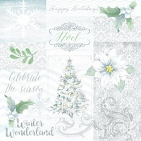Weihnachten - Servietten - 25 X 25 Cm - 20 Servietten Pro Packung - 3-Lagig - Ce