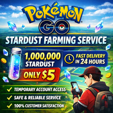 Pok&eacute;mon GO Stardust Farm Service 1M Stardust 24h | Safe Gameplay Assistance