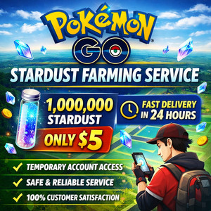 Pokémon GO Stardust Farm Service 1M Stardust 24h | Safe Gameplay Assistance