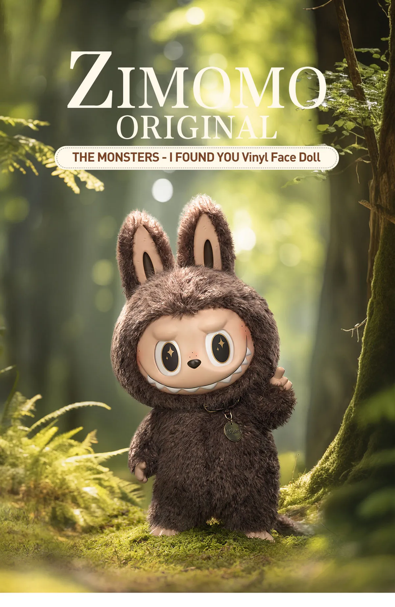 【正規品】THE MONSTERS ZIMOMO I FOUND YOU Pop Mart The Monsters ZIMOMO I Found You Vinyl Doll & Tote Bag