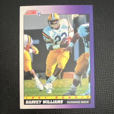 SCORE 1991 Score Harvey Williams Rookie #588 Kansas City Chiefs Football Card. rookie card picture