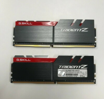 Cámara Terraplén Extra G.SKILL TRIDENT Z 16GB (2x8GB) 288-Pin 3400 MHz DDR4 Memory F4-3400C16D-16GTZ | eBay Cámara Terraplén Extra G.SKILL TRIDENT Z 16GB (2x8GB) 288-Pin 3400 MHz DDR4 Memory F4-3400C16D-16GTZ | eBay